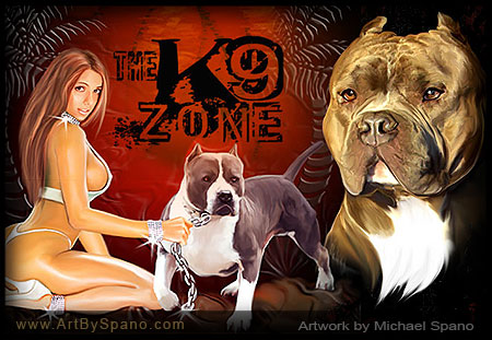 The K9 Zone - Dog Art by Michael Spano